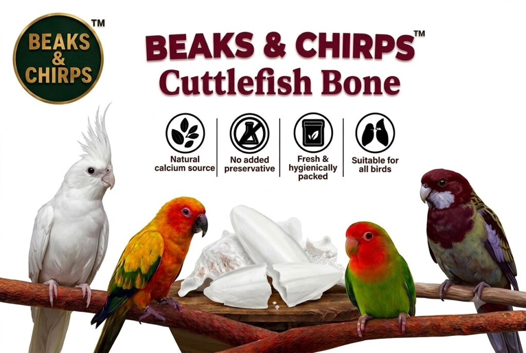 Cuttlefish for lovebirds, cockatiels, conures & big birds