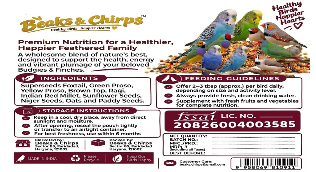 Budgies and Finches Seed Mix